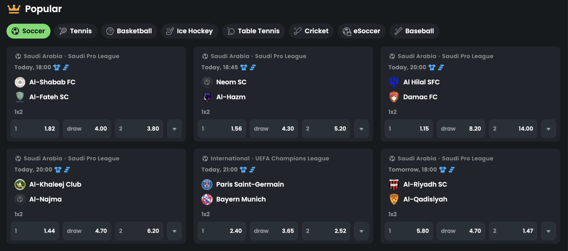 Winningz oddssajt utan svensk licens med sportbetting och liveoddser