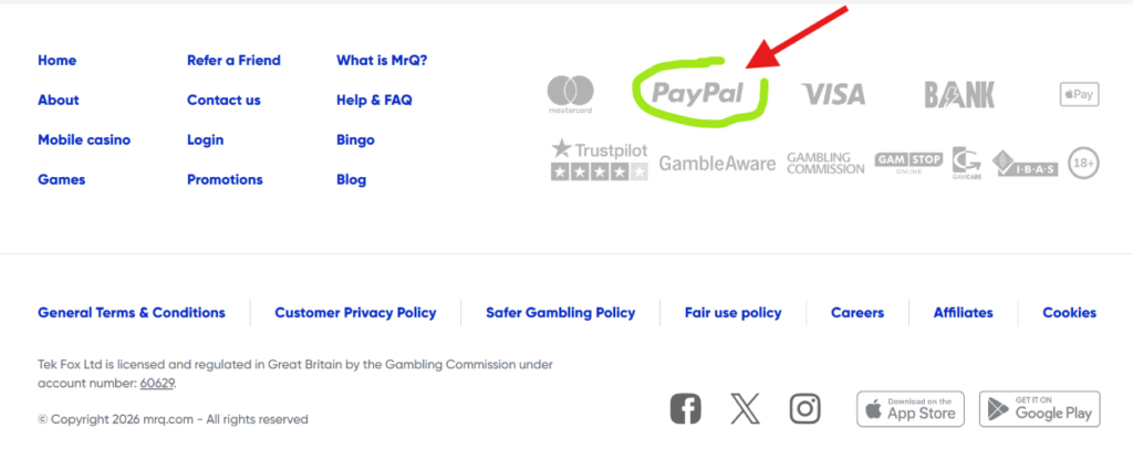 paypal casino